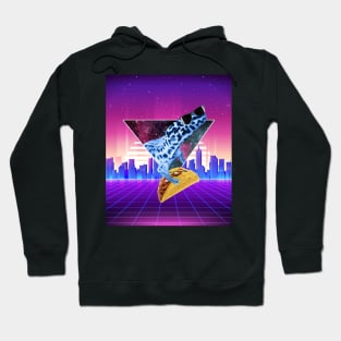 Aesthetic Synthwave Leopard Gecko Taco Hoodie